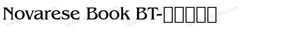 Novarese Book BT字体转换